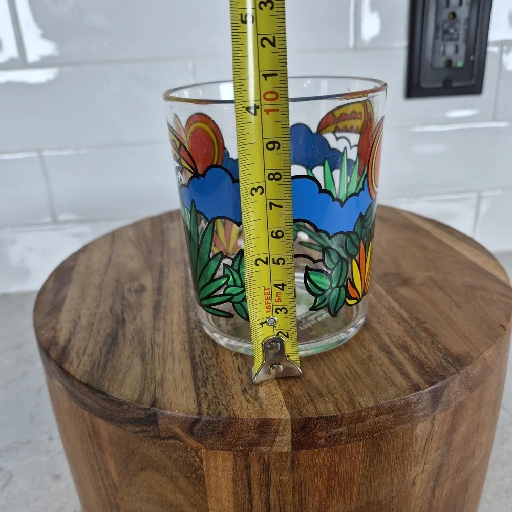 Vintage 1991 Grainware HLB Toucan‎ Acrylic Tumblers Set 8 Bloomingdale's